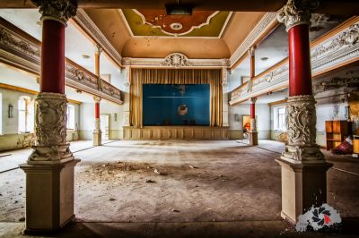 Das Innere des verlassenen Gebäudes