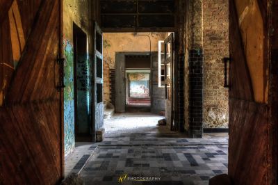 Einer Mauer aus Ziegeln