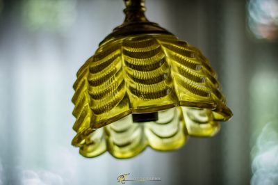 Eine Nahaufnahme einer Leuchte