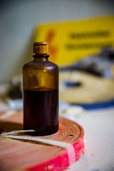 Eine Flasche Flüssigkeit