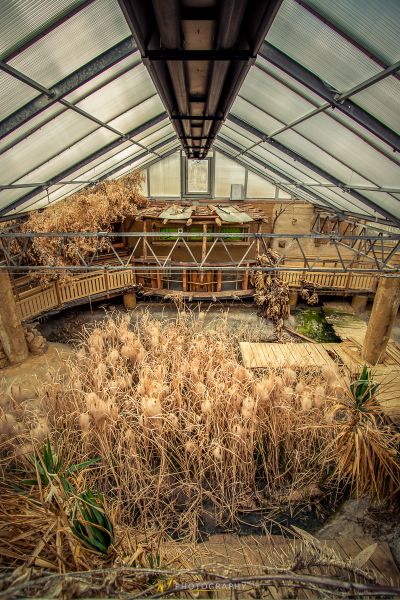 Ein großer Haufen Heu in einem Gebäude