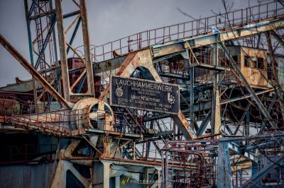 Eine große Metallstruktur