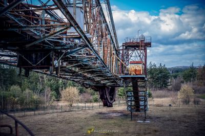 Eine große Metallstruktur