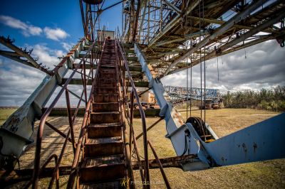 Eine große Metallstruktur