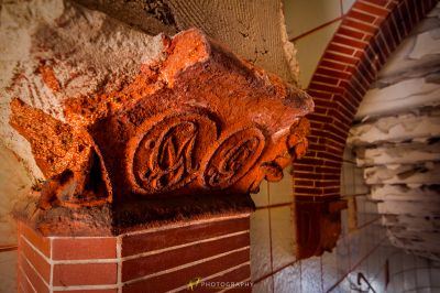 Einer Mauer aus Ziegeln